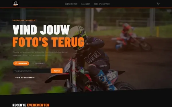 Homepage van Crossshot